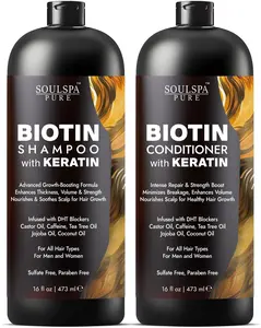 Biotin Shampoo & Conditioner Set with Keratin for Hair Growth Biotin Shampoo & Conditioner Set with Keratin for Hair Growth