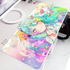 H-Hatsune M-Miku Mouse Pad Tool Mat HD Printing Computer Gamers Locking Edge Non-slip Mause Pads Keyboard PC Desk Pad
