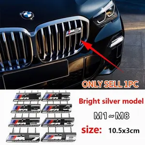 3D Car Grille Emblem Badge, Competition Logo, Hot Upgrade Accessory for M1 M2 M3 M4 M5 M6 M7 M8 Models, Multi-Model Fit