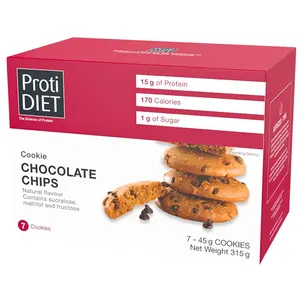 ProtiDiet - Protein Chocolate Chips Cookies - 7/Box