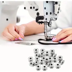 3pcs/set Sewing Machine Lock Shell Bobbin Core Set, Includes One Bobbin Case and Two Bobbins, Home Sewing Machine Accessories Sewing Tools