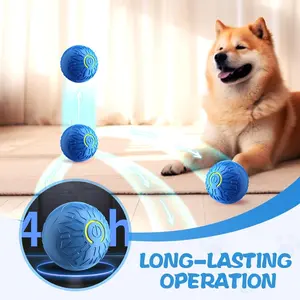 Dog Toys Ball-USB Rechargeable Smart Gravity Jump Ball 2.2 Inch Automatic Rolling Interactive Pet Entertainment Toy with Vibrating Feature & Long Lasting Operation for Small Dogs
