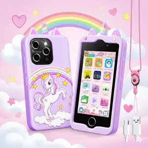 Kids Smartphone for Girls Boys 3-9 - 4.0" Touch Screen Toy Phone with Dual Camera, Games, Music MP3 - Educational Learning Birthday Valentine's Day Gift