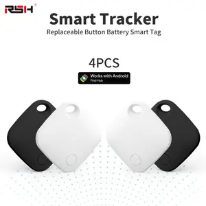 4 Smart Tracking Devices, Smart Tag, Smart Tracker, Portable Design, High Precision Lost Item Finder, Sound Alarm, Compatible with Android Phones