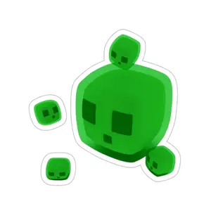 Slime Waterproof Minecraft Sticker Gaming Vinyl Car Decal for Gamers Versatile Waterproof Design Easy Application Stylish Addition