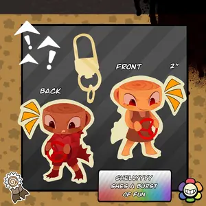 Dandy's World Keychains [#5 OPTIONS] - Main Toons Shelly Pebble Astro VEE Sprout Double Sided Acrylic Keychain, Cute, Durable, And Perfect For Bags, Keys, Or Gifts. Great For Daily Use Or As Thoughtful Little Gifts For Your Friends And Yourself.