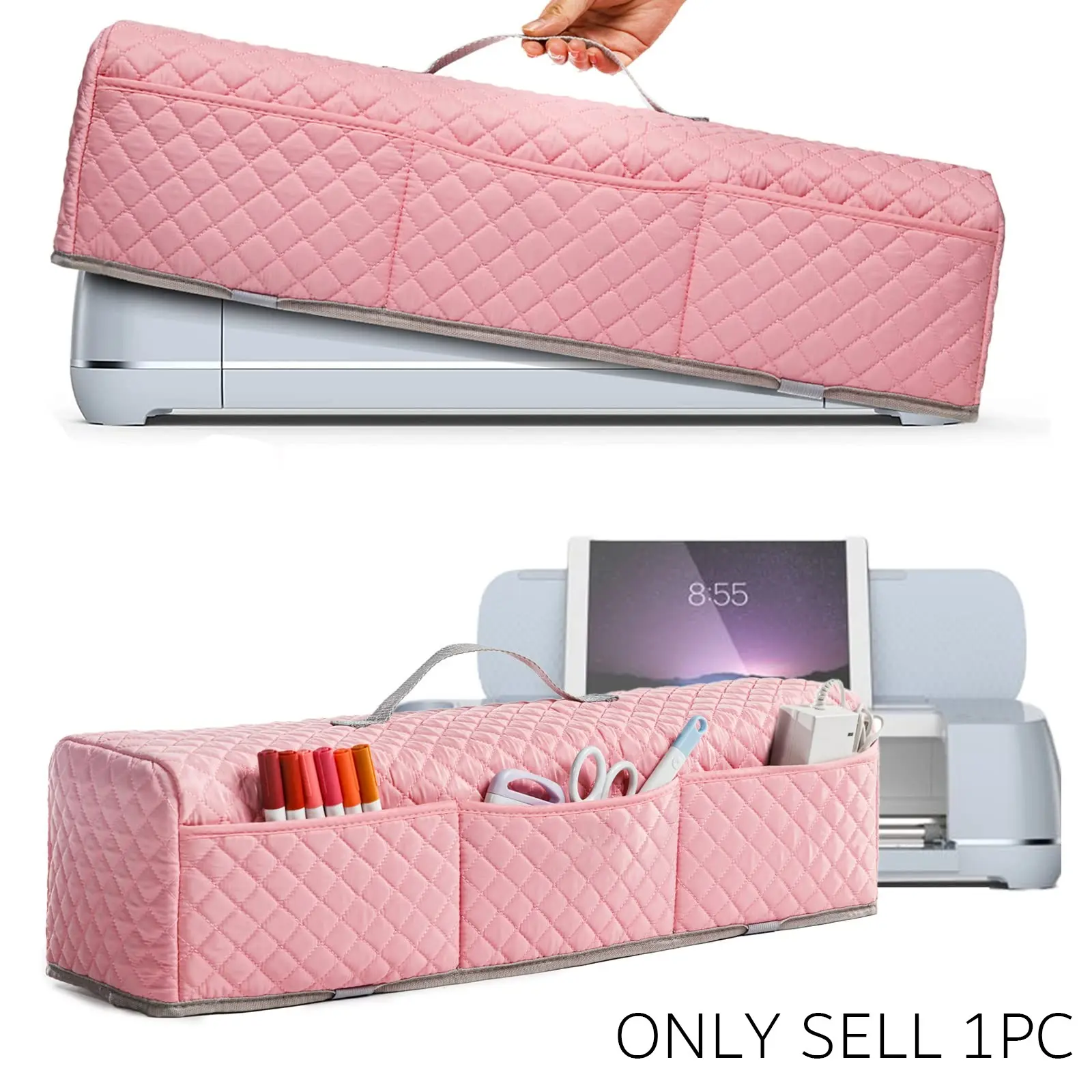 Padded Household Dustproof Design Cover for Cricut Machines, Fits Cricut Maker 4 & More Models, Durable Protective Accessory for Crafting Tools Protector Cover