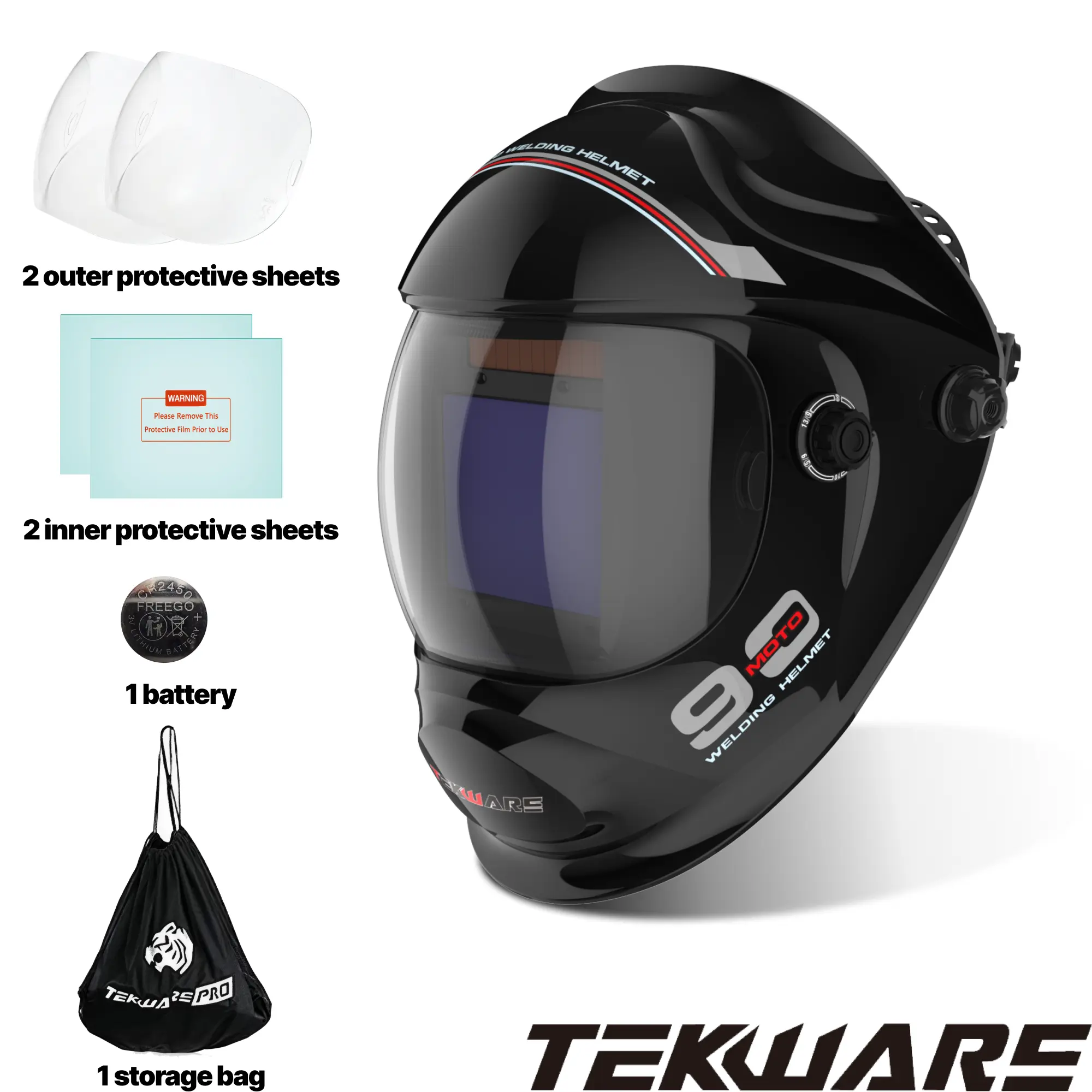 Z-800D Welding helmet, protective cover, welder specific automatic variable surface protective cover, head mounted welding machine welding cap