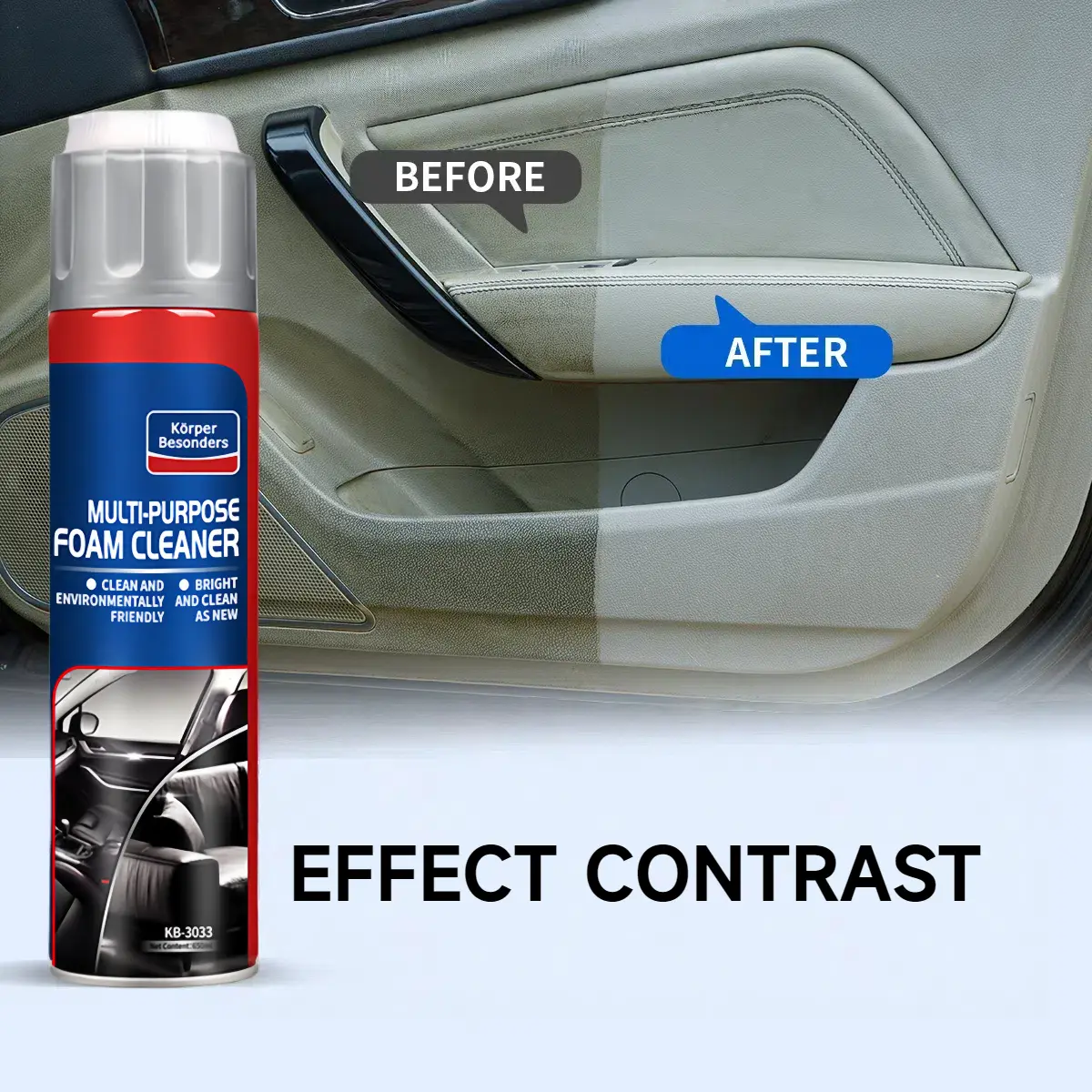 Glodway Muti-purpose Foam Cleaner Car Inner Cleaner Form Deep cleaning, effectively removes stains from car interiors, household items, leather no need to wash