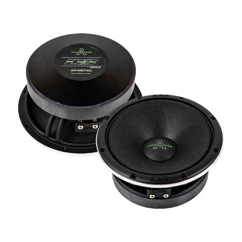 Deaf Bonce Apocalypse AP-M67AC 6.5" Mid-Range Car Audio Speakers Pair, 300W RMS High-Output Woofer, 101.7dB Sound System Component