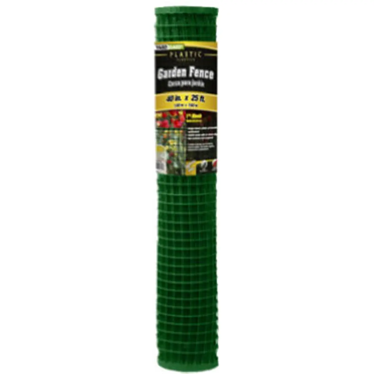 Midwest Air 889250A 40 in. x 25 ft. Green PVC Garden Fence, 1 in. Mesh