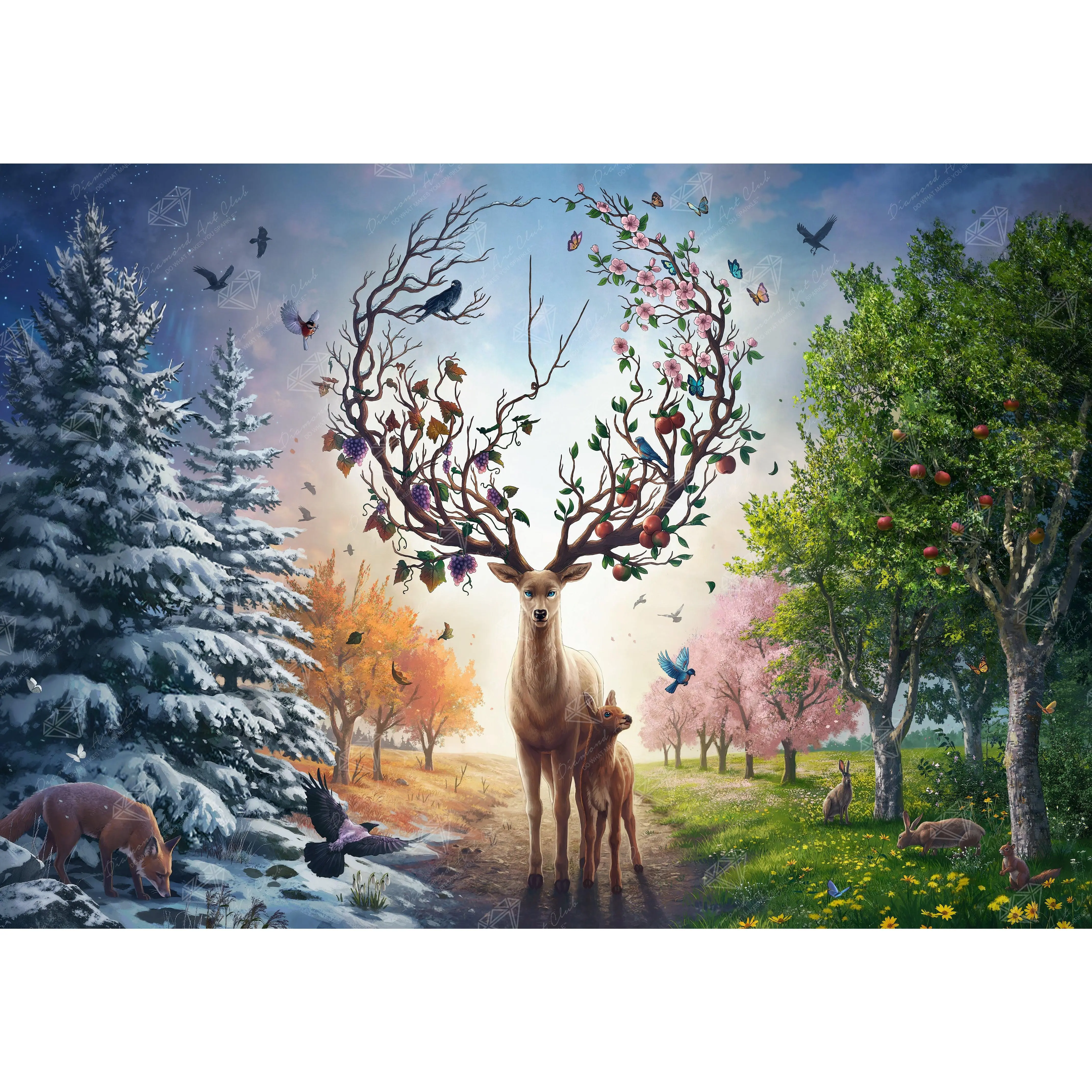 Diamond Art Club® Herald of the Seasons Diamond Painting Kit