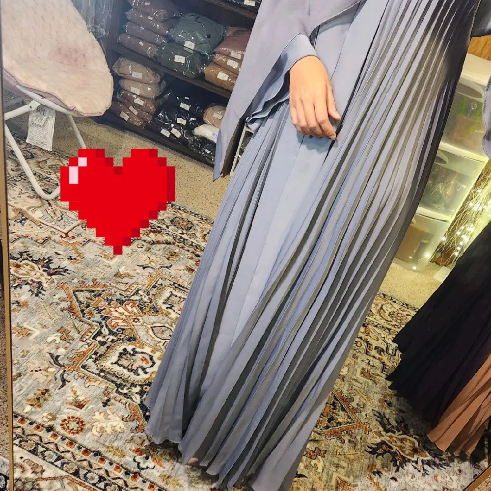 Nada Fabrics Pleated Abaya Size 52 54 56 Elegant and Comfortable Abaya for Everyday Wear