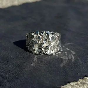 925 Silver Nugget Ring - Men Ring - Unisex Ring