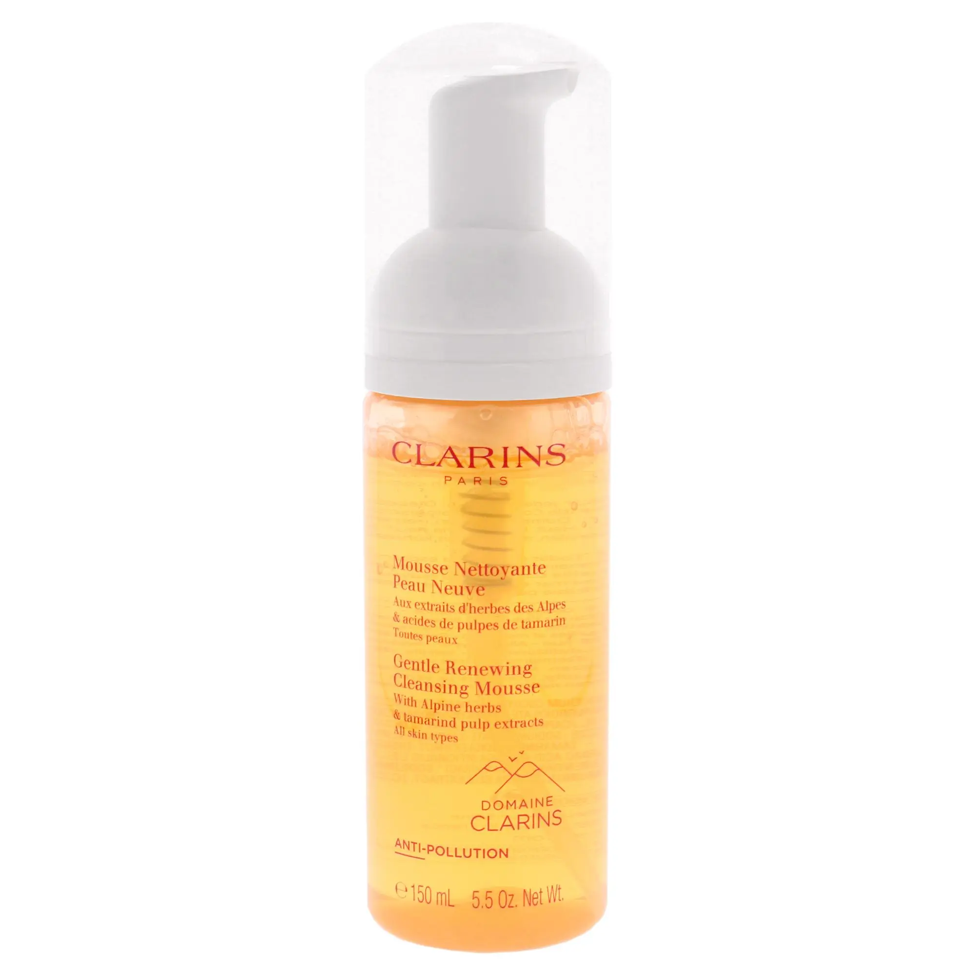 Clarins Gentle Renewing Facial Cleansing Mousse - Unisex, 5.5 oz, Suitable for All Skin Types