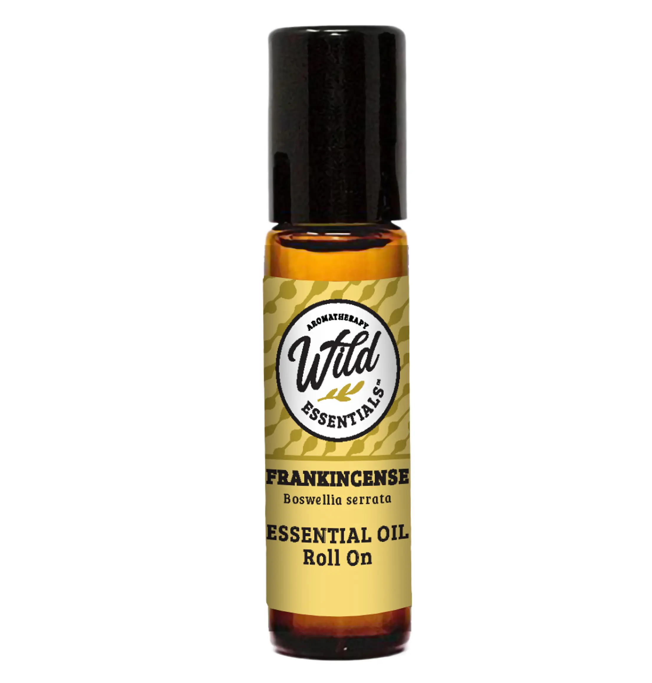 Wild Essentials Frankincense Essential Oil Roll On with Organic Jojoba Oil, Ready to Use, All Natural, Skincare, Pain Relief, Meditation, Stress