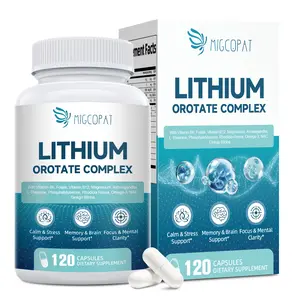 Lithium Orotate Complex | Magnesium Glycinate, Lithium Orotate 10 mg, Ashwagandha, NAC & Omega-3 | Brain Health Lithium Supplements for Cognitive, Mood & Memory – Non-GMO, 120 Vegan Capsules,#Summervibes