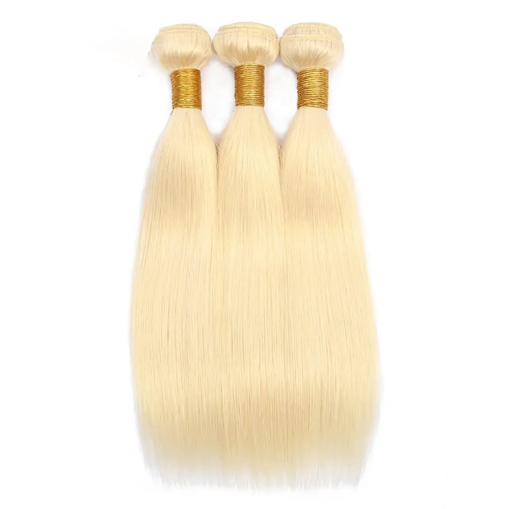 613 Straight Hair Bundle 50g Blonde Human Hair Extension Unprocessed Virgin Hair 2pcs Lot Natural Look for Women