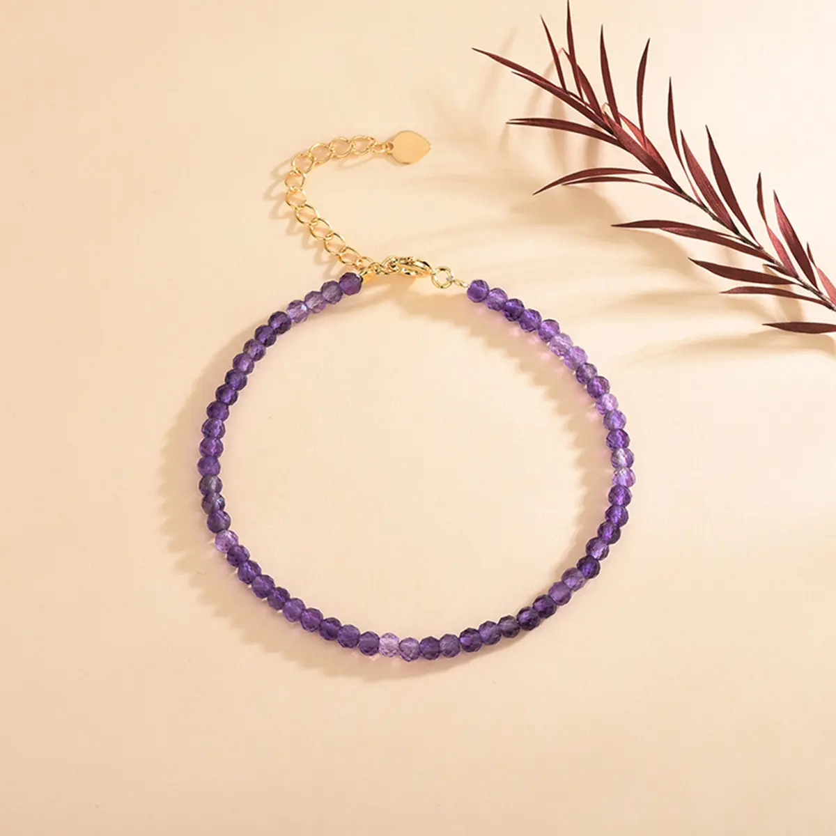 Natural Lepidolite Energy Healing Crystal Bracelet - 3mm Faceted Unique Gemstone Beads, Lobster Clasp, Women's Birthday & Mother's Day Gifts (Fashion Costume Jewelry, Pretty Crystals Bracelet), Crystals Bracelets, Energy Healing Bracelet
