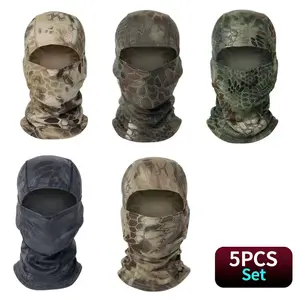 5PCS Balaclava Windproof Breathable Face Masks Unisex Size for Men and Women Hunting Outdoor Activities