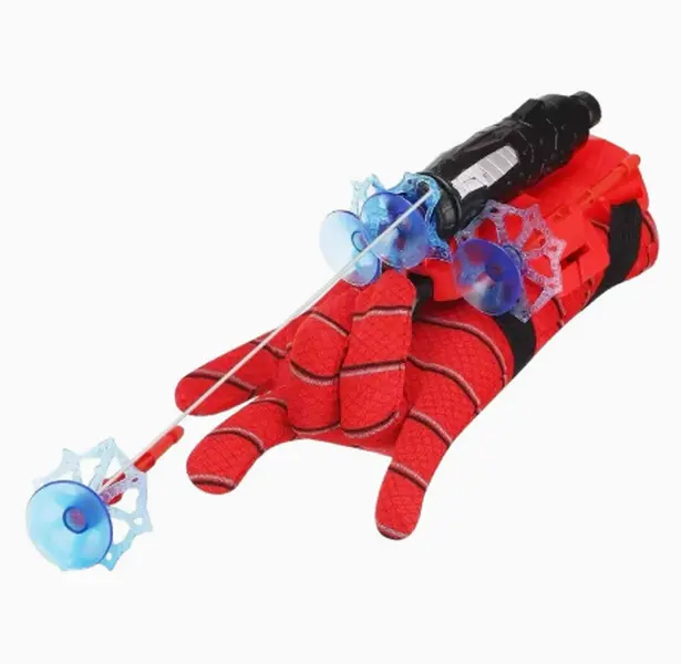 Shooter Toy Glove, Kids Hero Launcher Wrist Toy with Suction Darts, Manual Rope Retrieval, Cosplay Prop Gift for Boys Girls
