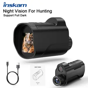 INSKAM 4K Night Vision Monocular with 2'' HD Screen,5000mAh Battery,7 IR Infrared 10X Zoom for Camping Wildlife Observation,Gift for Men Dad Husband