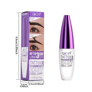Easy Peel-Off Eyebrow Gel-Waterproof &Sweatproof, Long-Lasting Black or Brown TattooTint, Film Forming, Medium Coverage for All SkinTypes#Christmas gift #Mother's Day gift
