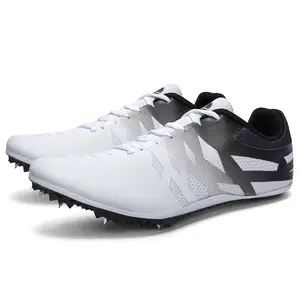 Unisex Track Spike Shoes Professional Mens Running Shoe Track Spikes Distance Training Competition Dedicated Long Jump Athletics Shoes
