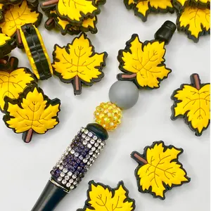 Leaves Are Falling, Autumn Is Calling Silicone Focal Beads | Fall Season Beads