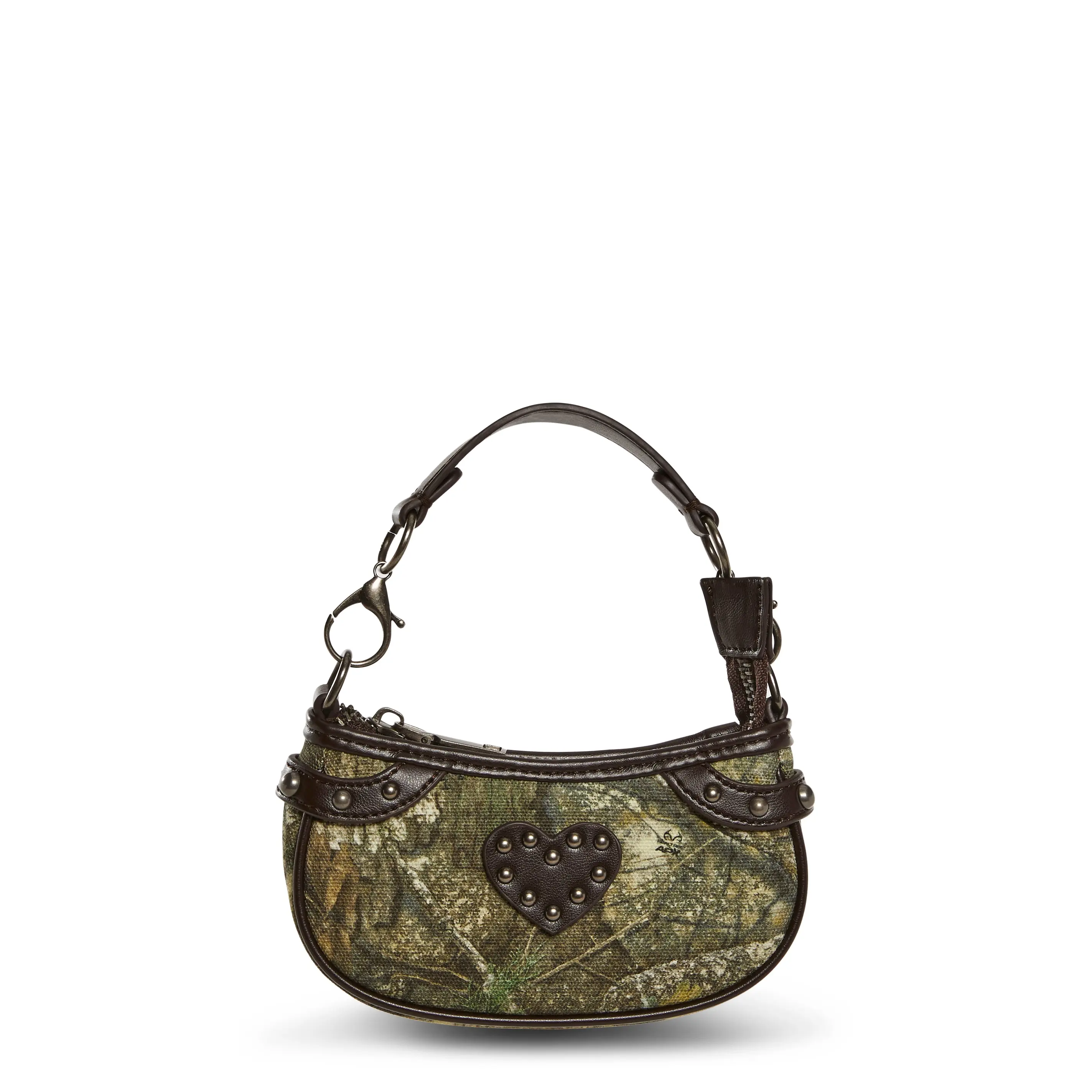 Camo Studded Shoulder Bag