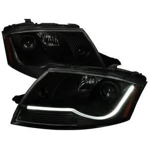 1999-2006 Audi TT LED Bar Projector Headlights (Black Housing/Smoked Lens)
