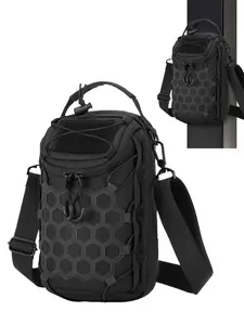 Magnetic Fitness Bag, 9 Strong Magnetic Water Bottle Holder, Unisex Sports Bottle Clip, Small Gym Pouch, Crossbody Bag for Gym Travel Accessories, Multifunctional Bag