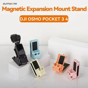 Sunnylife Magnetic Bracket Base for DJI OSMO Pocket 3 4 Quick Installation Vlog Tabletop Adjustable Holder Accessories