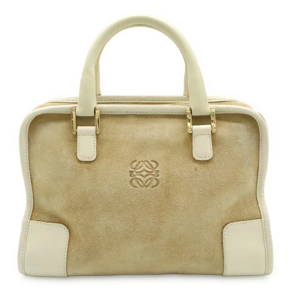 Pre-owned Loewe Suede Shoulder Bags Amazona28 Leather Handbag