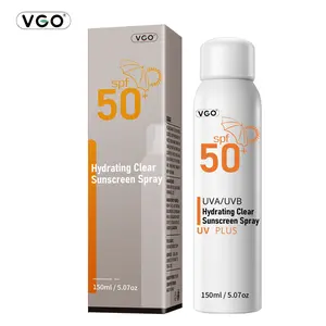 VGO Sunscreen Spray SPF 50, Spectrum UVA/UVB Protection, Moisturizing and Lightweight, Non-Greasy Water Resistant Body Sunscreen Mist, 5.07 oz