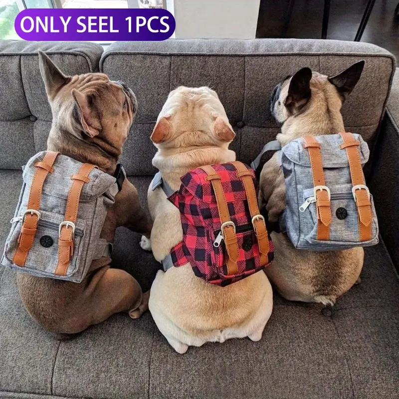 Multifunctional Adjustable Pet Puppy Carrier Backpack with Safety Harness, Suitable for Small to Medium Dogs (Chest 17.72-25.59inch), Portable Travel And Daily Use Pet Bag