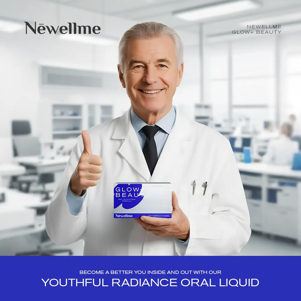 【18,000mg Collagen】NEWELLME Fruit-Flavored Anti-Glycation Oral Liquid*With Hyaluronic Acid+PQQ Reduces Sugar Absorption & Improves Skin Aging/Dullness