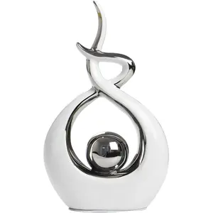 Home Decor Modern Abstract Art Ceramic Statue Table Decorations for Dining Room Living Room Office Centerpiece