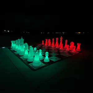 LED Light Up Perfect Giant Chess Set 26 Inch — MegaChess 3 Options