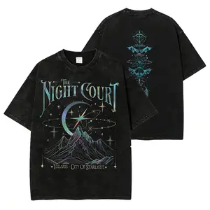 Velaris The Night Court Acotar 2 Sided Shirt, Velaris The Night Court Shirt, Court Of Dreams, Inner Circle Acotar Shirt, ACOTAR Merch, Sarah J Maas Fan Tee, Fantasy Romance Graphic T-Shirt, Booktok Book Lover Gift, Unisex Cotton Crewneck, A Court of Thorn