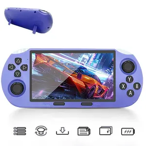 SF3000 Retro Gaming Console 64G, Handheld Video Games Console Preloaded 20000+ Retro Games 14+ Emulators, 4.5 Inch IPS HD Screen, 854*480 Resolution, 3000mAh Battery, 3D Dual Joystick  Protection