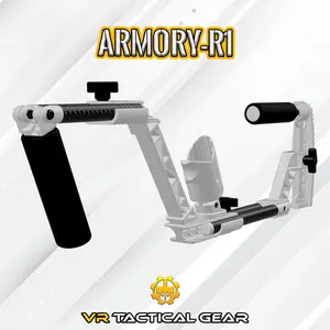 Armory R1 - Virtual reality Gunstock: Pixel-Precise Accuracy and Lightning-Fast Movements for Oculus Quest 2, Meta Quest 3, Quest 3S, and Quest Pro VR headset accessory