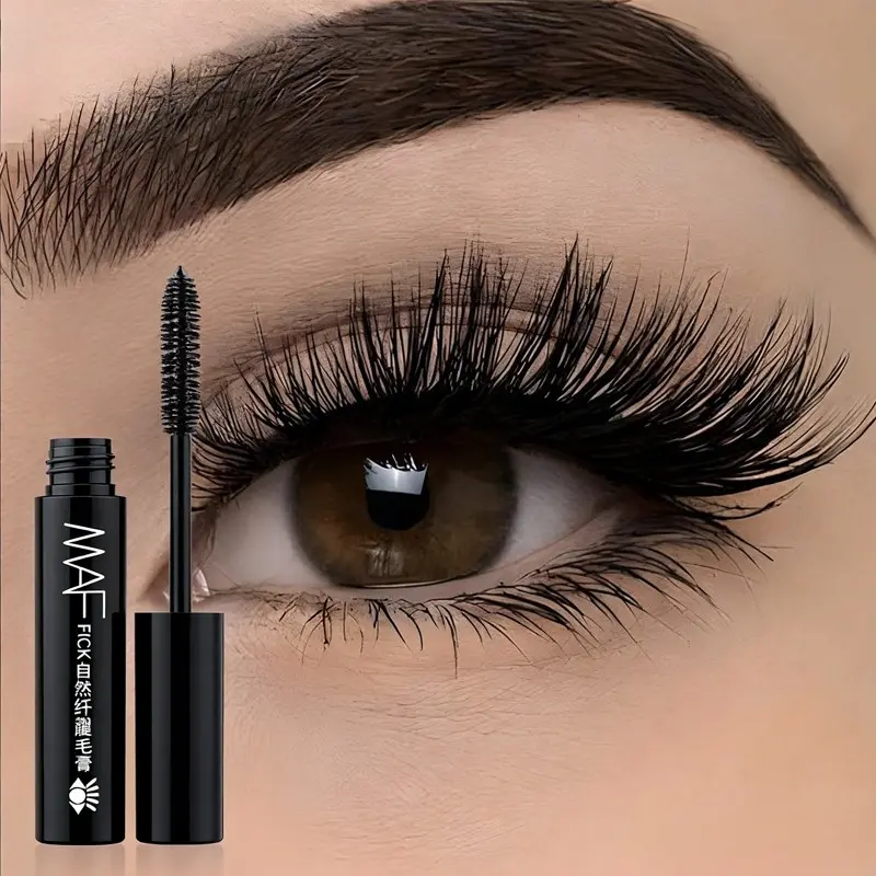 Waterproof Sweat-Proof Smudge-Proof Long-Lasting Voluminous Curl Mascara, Newbie-Friendly Sunflower Lashes Balm, No Flammable Liquids