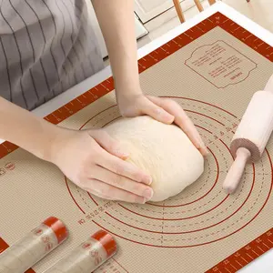 Pastry Mat, 16" x 24"  Baking Mat for Counter Rolling Dough,  Non-Stick  Dough Mat with Measurement for Pie Crust, Pizza and Cookies