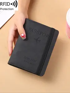 Anti RFID Passport Clip Wallet - Fashionable Pink Travel Storage Bag, Compact Passport Cover, Travel Document Holder, Security Protection Accessories Safe and Compact, Perfect for Travel Essentials and Optional Accessories.