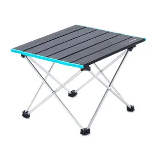Naturehike Portable Camping Table with Aluminum Hard Top – Lightweight, Folding, Hard-Top for Picnic, Beach, Boat, Cooking & Dining, Easy to Clean camping, stool Hiking Essentials