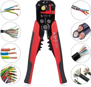 summervibes Radiaint 3-in-1 Self-Adjusting Wire Stripper Cutter with Plastic Grip, Wire Crimping Pliers for Stripping, Cutting, Crimping (10-24 AWG Range, 0.2-6.0mm²),summervibes