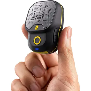 Wearable  V5.3 Speaker, 30H Working Time Clip-  Jobsite Water-Resistant TWS Portable Speaker, IPX7 , Built-in ENC Mic for Hands-Free /Calls