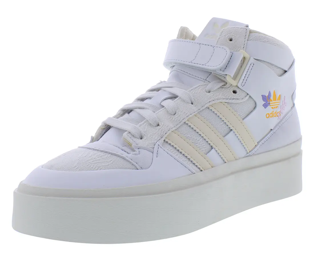 Women's Adidas Forum Bonega Mid Lace-Up Sneaker - Athletic Trainer Footwear for Sports