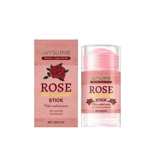30g Rose Body Care Deodorant Stick with Rose and Lavender Extracts, 72-Hour Scent, Moisturizing, Natural Fragrance, Perfect for Office, Dates, Home Use